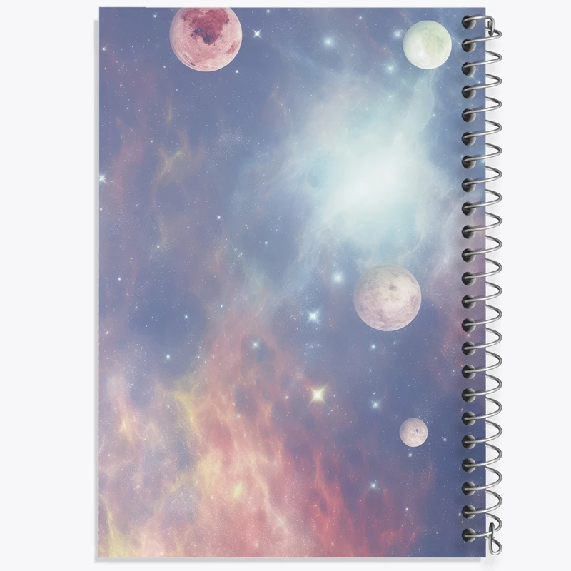 دفتر لیست خرید 50 برگ خندالو طرح کهکشان کد N2412