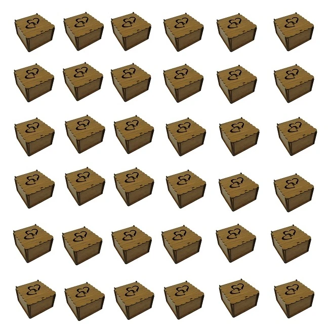 جعبه انگشتر پارلا گوهر کد 7526 بسته 36 عددی