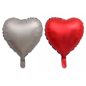 بادکنک فویلی طرح قلبی مدل chrome شماره RS001 مجموعه دو عددی