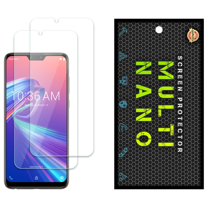 محافظ صفحه نمایش مولتی نانو مدل X-S2N مناسب برای گوشی موبایل ایسوس Zenfone Max Pro M2 - ZB631KL بسته دو عددی