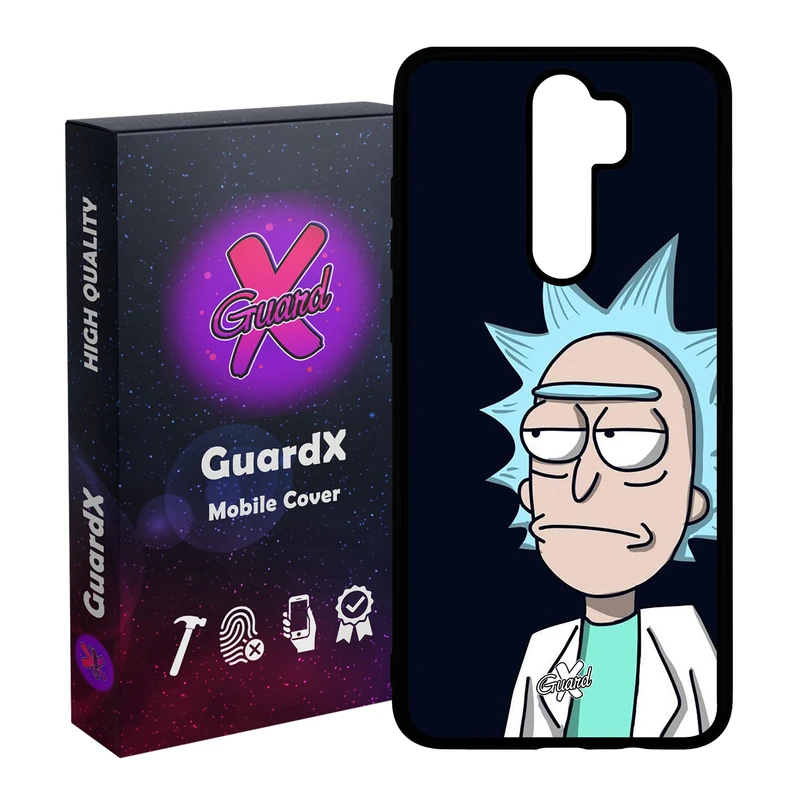کاور گارد ایکس طرح Rick and Morty مدل Glass10030 مناسب برای گوشی موبایل شیائومی Redmi 9 / 9 Prime