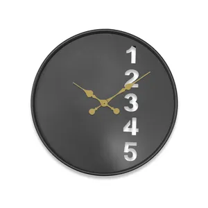 ساعت دیواری آرام مدل سه بعدی فلزی کد 6010