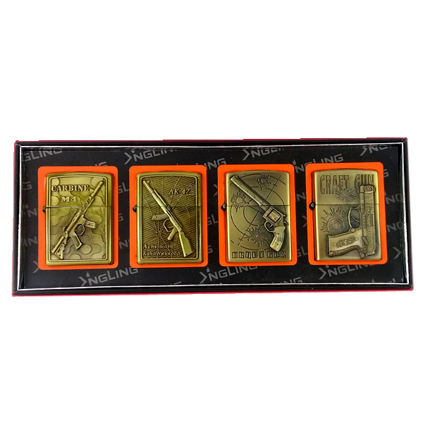 فندک کوانتایی مدل اسلحه کلکسیونی کد 2 مجموعه 4 عددی