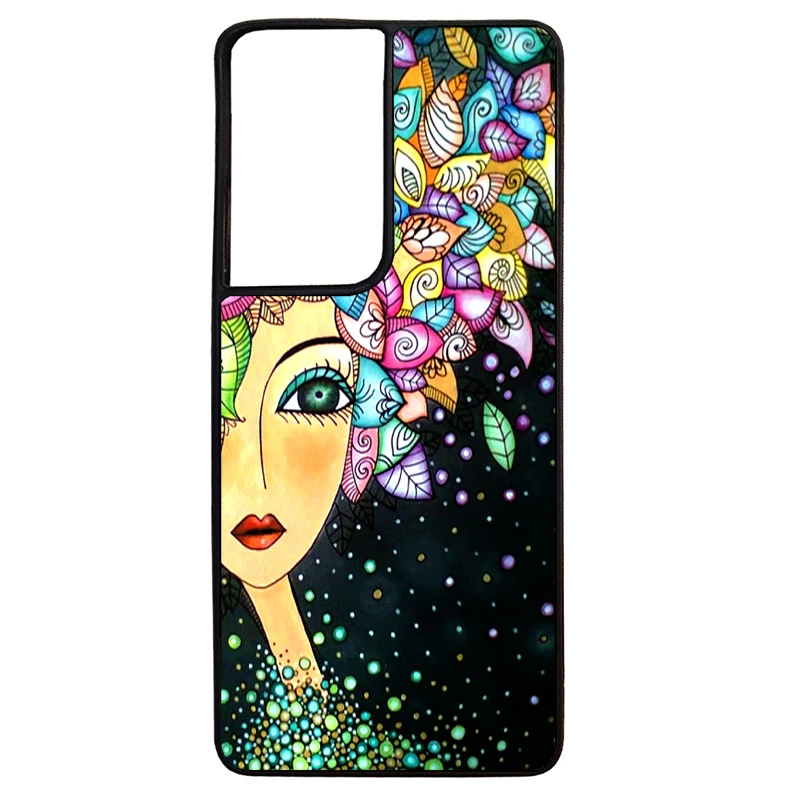 کاور گالری وبفر طرح دختر مناسب برای گوشی موبایل سامسونگ galaxy s21 ultra