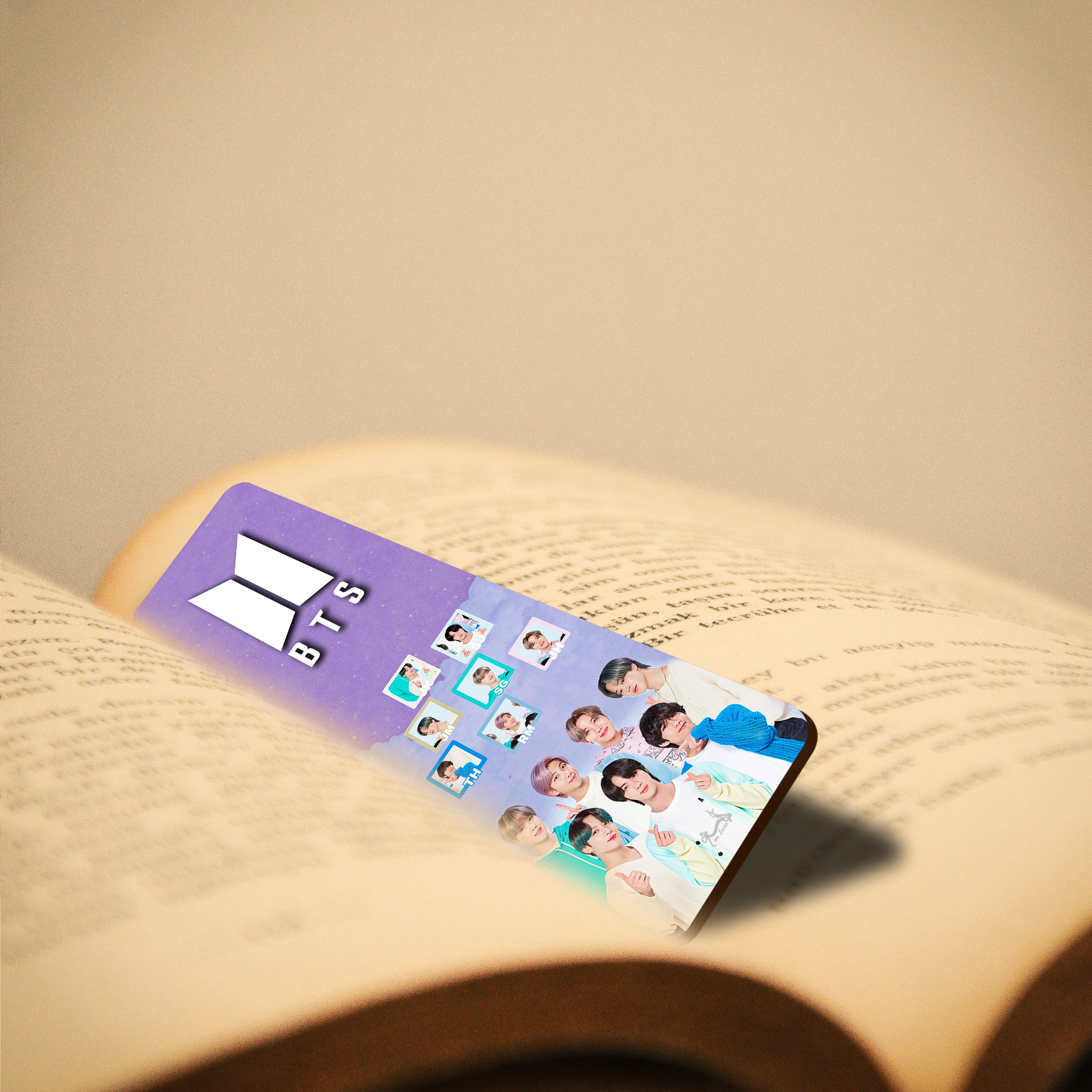 نشانگر کتاب لوکسینو مدل B T S کد Bookland_166