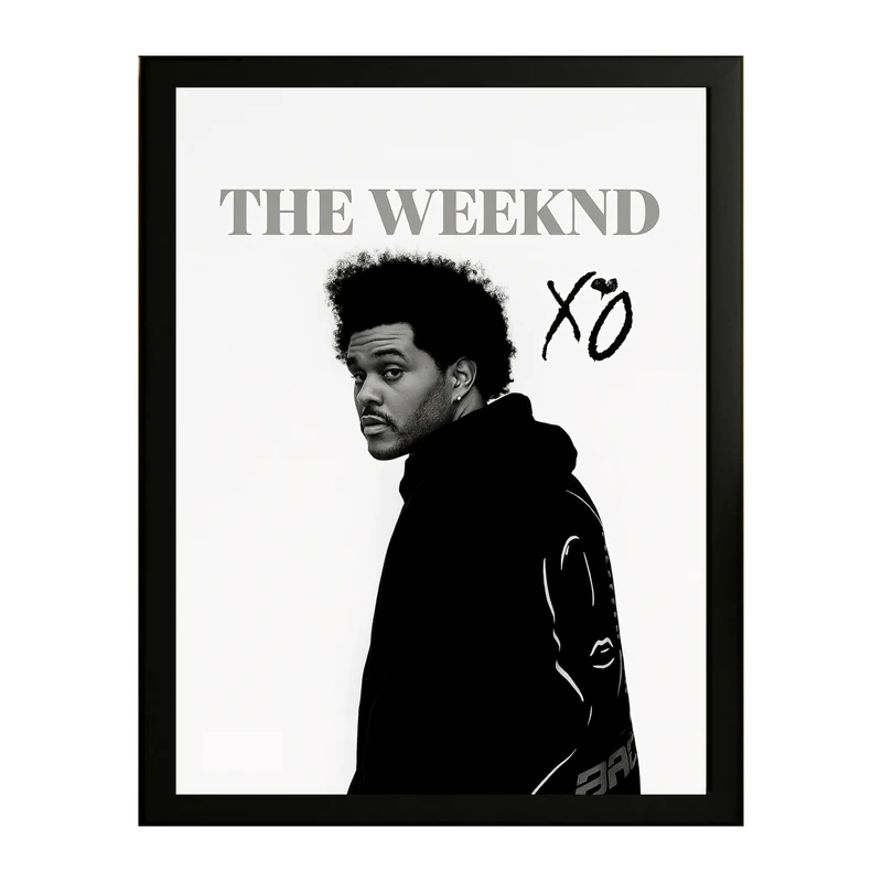 تابلو طرح د ویکند The Weeknd کد 03 فریم مشکی