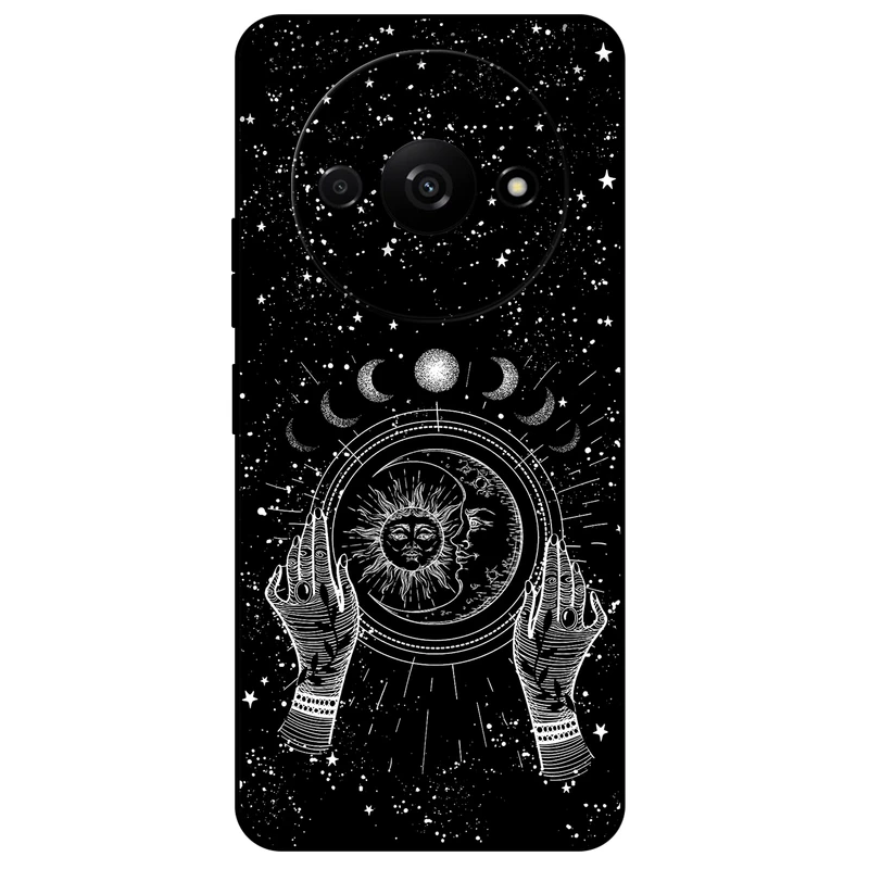 کاور مگافون طرح ماه و خورشید مدل 1892 مناسب برای گوشی موبایل شیائومی Poco C61  