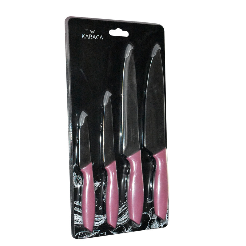 سرویس چاقو 4 پارچه کاراجا مدل Riga Rose سرویس چاقو 4 پارچه کاراجا مدل Riga Rose