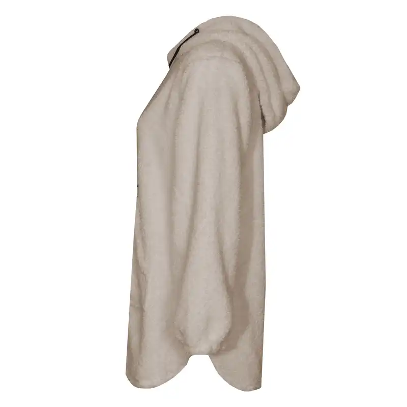 هودی زنانه مدل گربه رنگ کرم