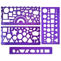 شابلون دانکو&nbsp;طرح اشکال هندسی مدل Shape 04 مجموعه 4 عددی