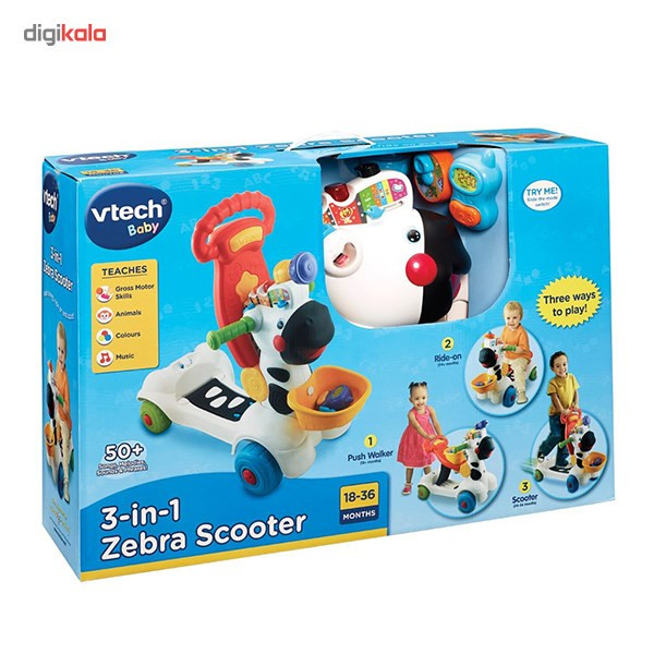 اسکوتر وی تک مدل 3in1 Zebra