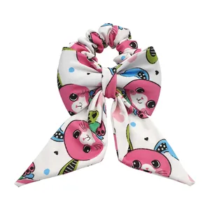 کش مو دخترانه مدل پاپیون طرح خرگوش كد KSH554-WH