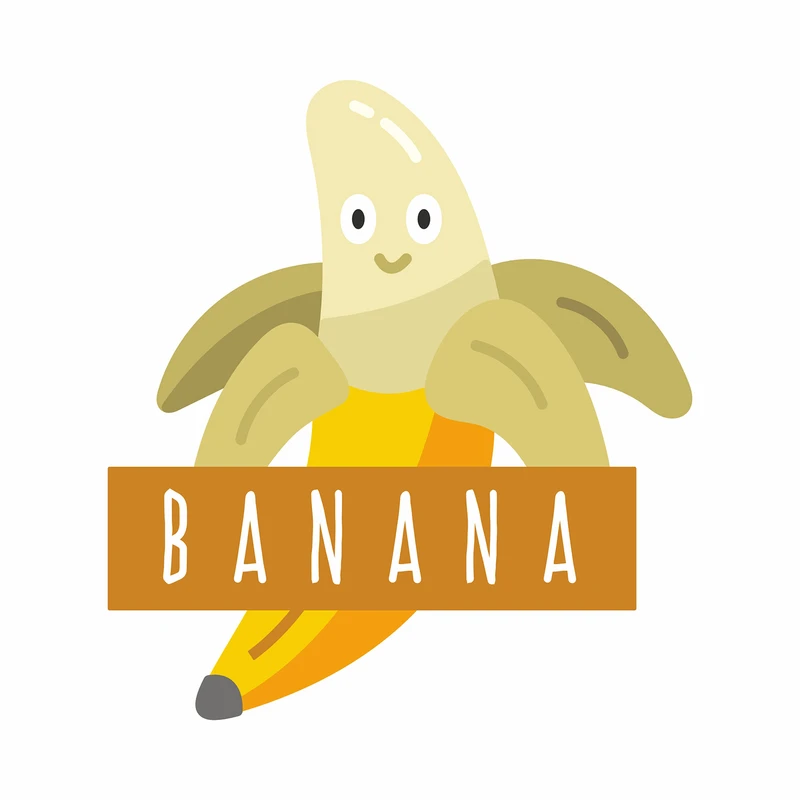  برچسب لباس و پارچه مدل دی تی اف طرح موز کد 2