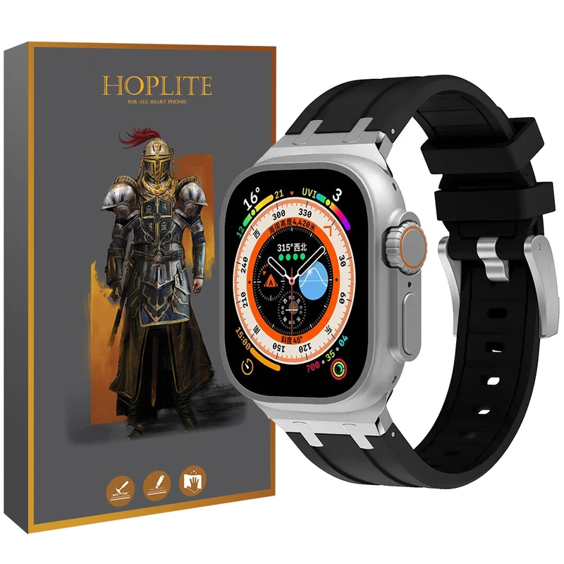 بند هاپلایت مدل Silicone AP HL مناسب برای اپل واچ Series 10 46mm Aluminum