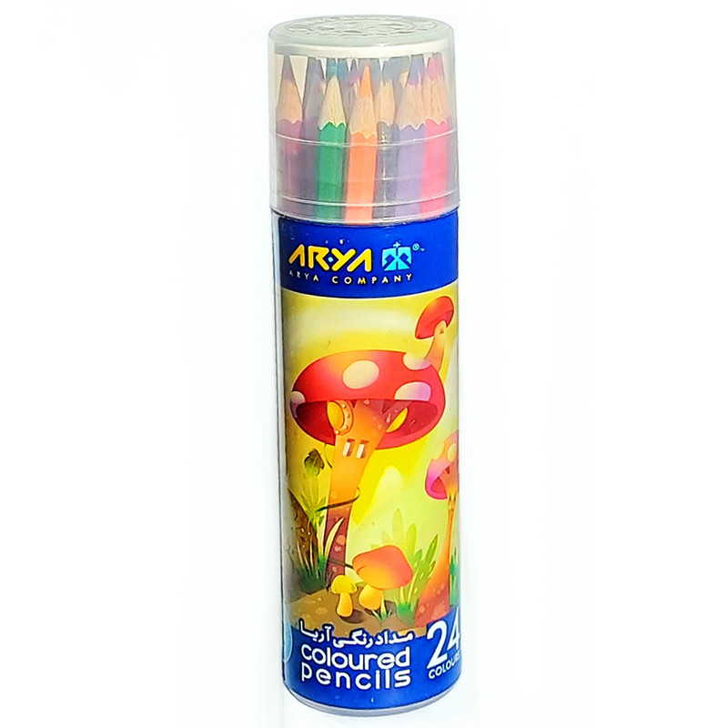 مداد رنگی آریا 24 رنگ کد MN