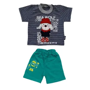 ست تی شرت و شلوارک نوزادی مدل سگ