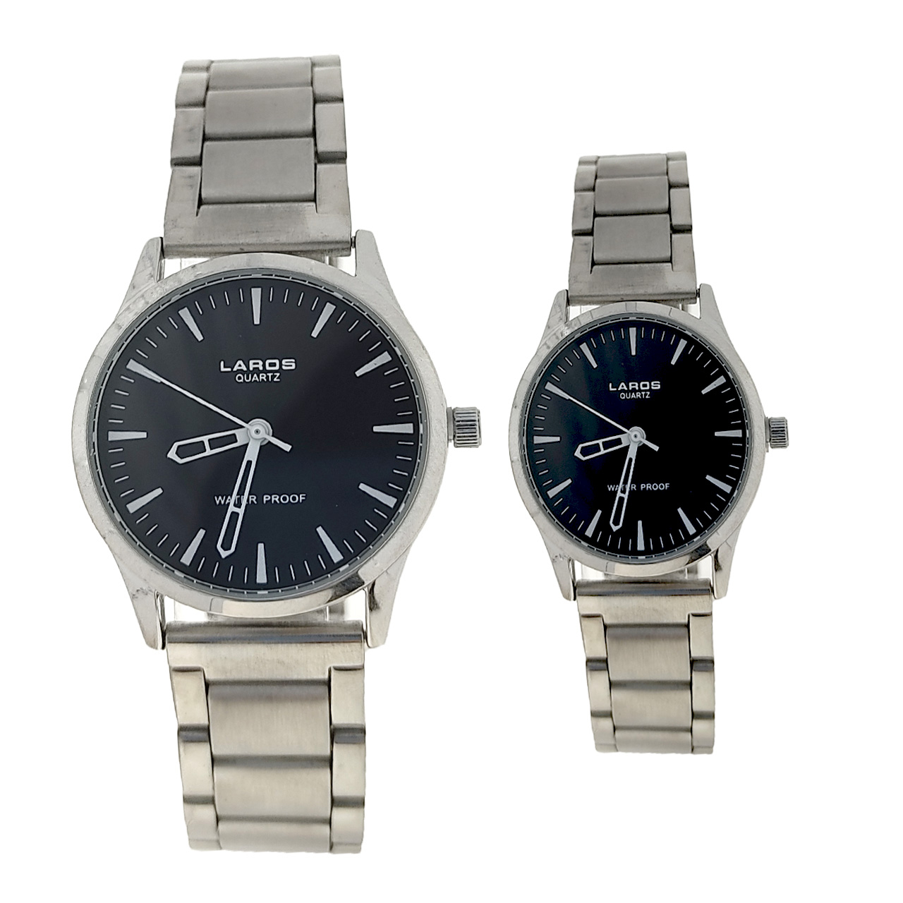 ست ساعت مچی عقربه ای زنانه و مردانه لاروس مدل 54211689-974