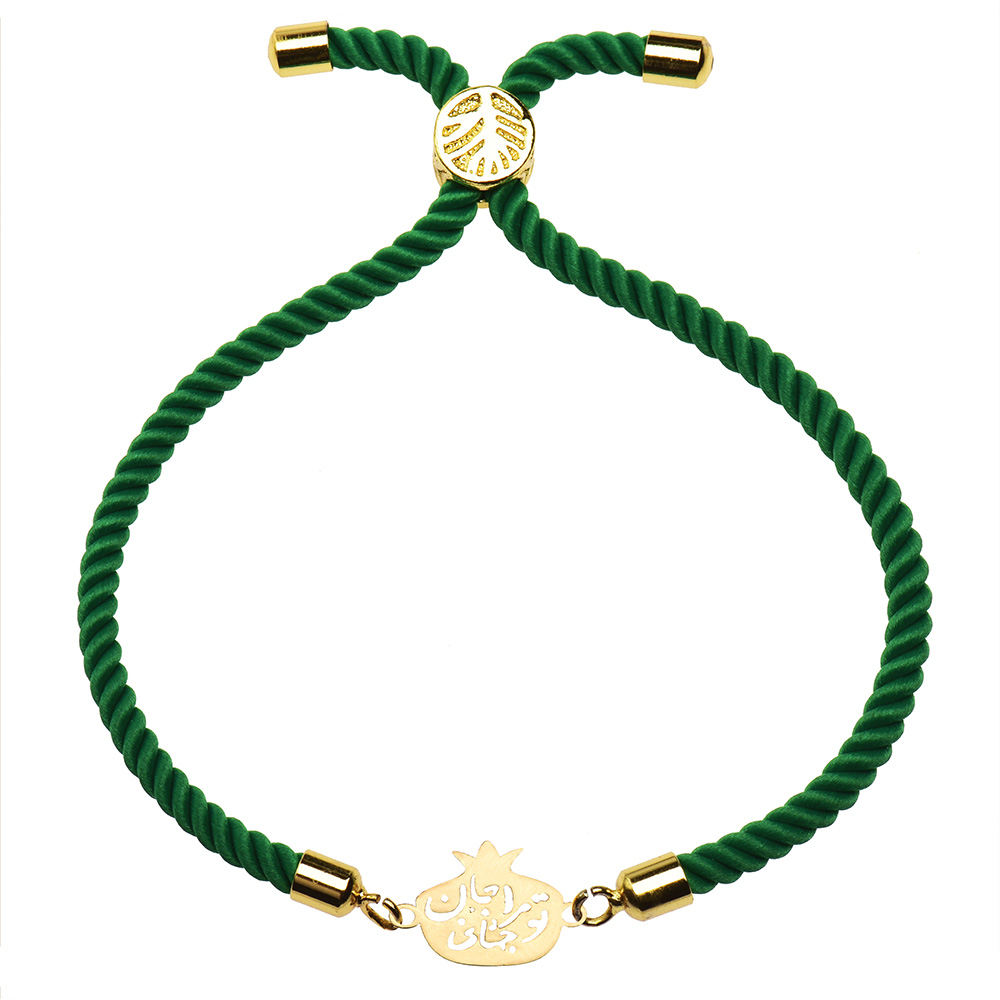 دستبند طلا 18 عیار زنانه کرابو طرح انار مدل Kr1664