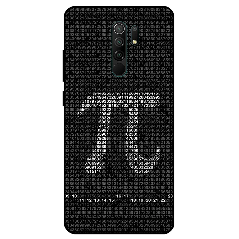 کاور مگافون طرح عدد پی مدل 7240 مناسب برای گوشی موبایل شیائومی Redmi 9