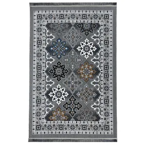 گلیم ماشینی جزیره طرح کتیبه مدل TO-6