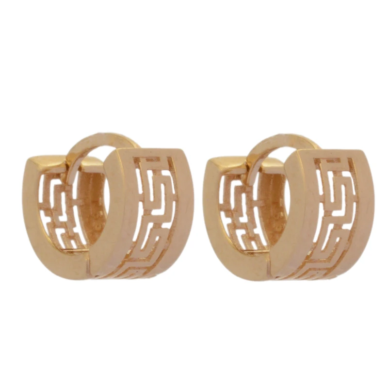 گوشواره کلیپسی طلا 18 عیار زنانه طلای مستجابی مدل ورساچی کد T663