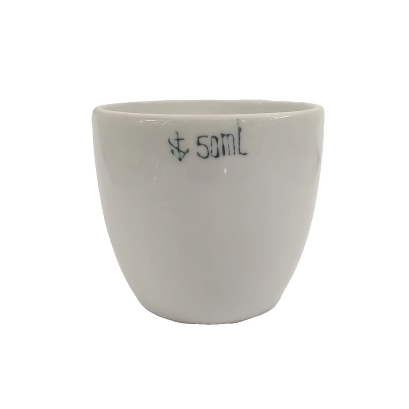 کروزه آزمایشگاهی مدل سرامیکی حجم 50 میلی لیتر