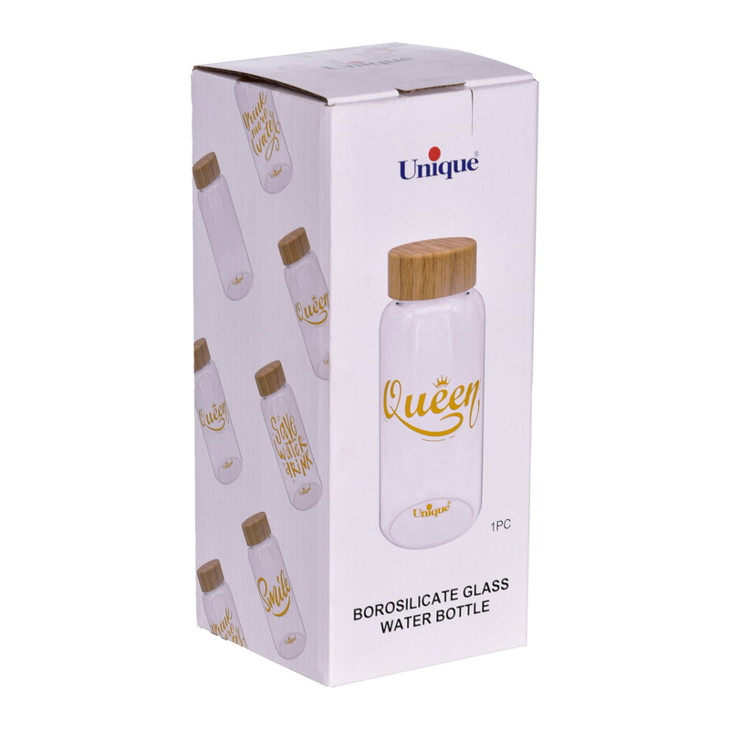 بطری آب یونیک طرح QUEEN کد 3060 گنجایش 0.83 لیتر