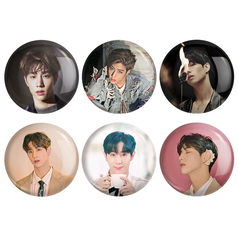 مگنت خندالو طرح مارک گروه گات سون GOT7 کد 1252A مجموعه 6 عددی