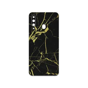 MAHOOT  Graphite-Gold-Marble Cover Sticker for Samsung Galaxy A60