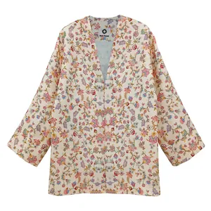 کت زنانه ماه پوش مدل باغ هزار گل