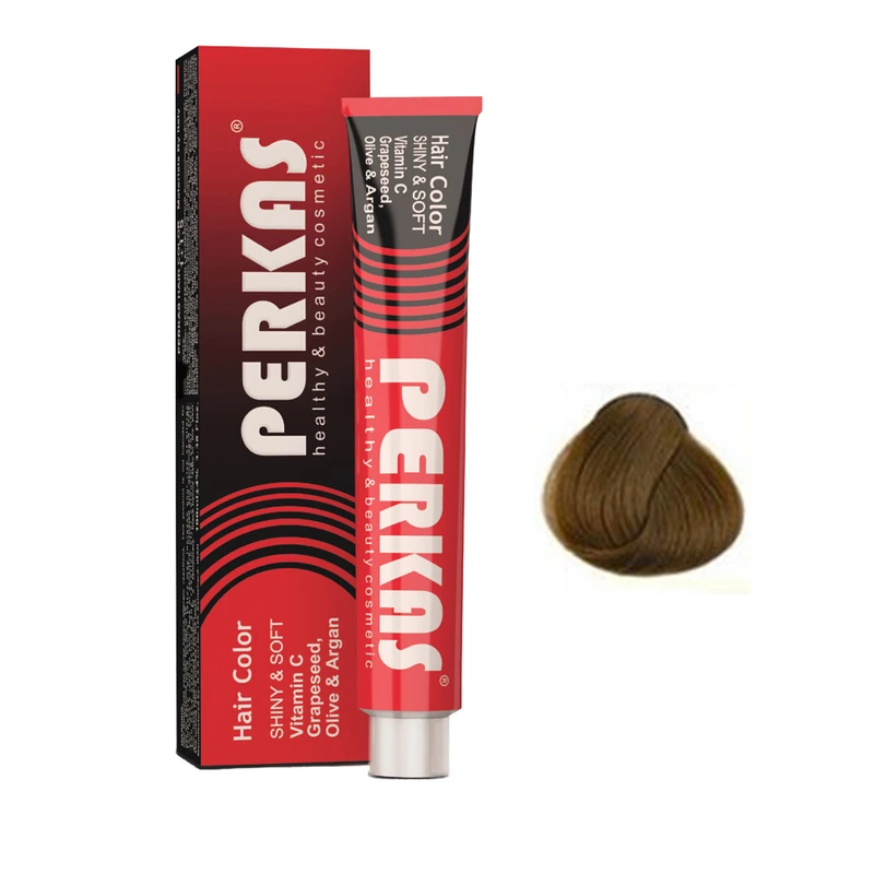 رنگ مو پرکاس شماره N5-6.0 حجم 100 میلی‌لیتر رنگ قهوه‌ای روشن