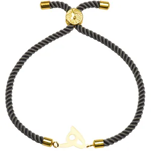 دستبند طلا 18 عیار زنانه الن نار مدل طرح هـ ELN2242