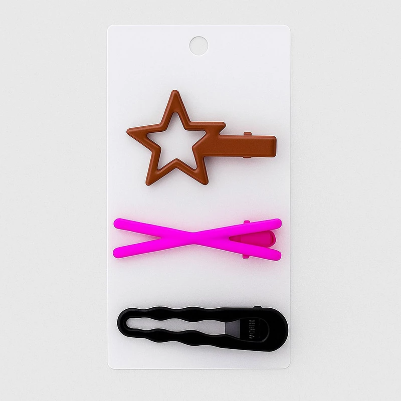 گیره مو زنانه مدل ستاره ضربدری بسته سه عددی