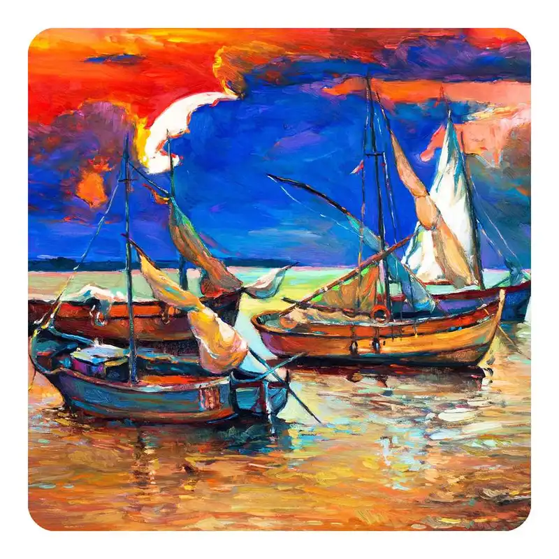 مگنت طرح نقاشی رنگ روغن مدل mg10567