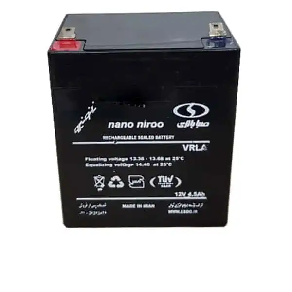 باتری یو پی اس 12 ولت 4.5 آمپر ساعت صبا باتری مدل نانو