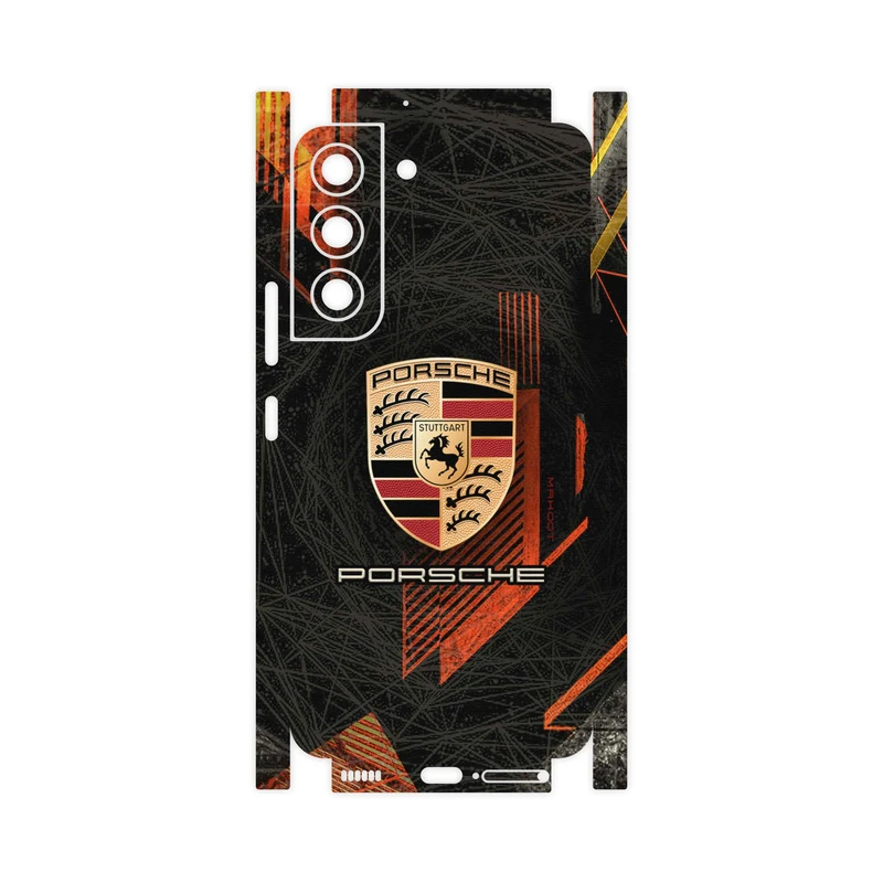 برچسب پوششی ماهوت مدل Porsche-Logo-FullSkin مناسب برای گوشی موبایل سامسونگ Galaxy S22 5G