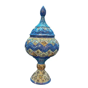 شکلات خوری میناکاری مدل اسلیمی ختایی کد 854