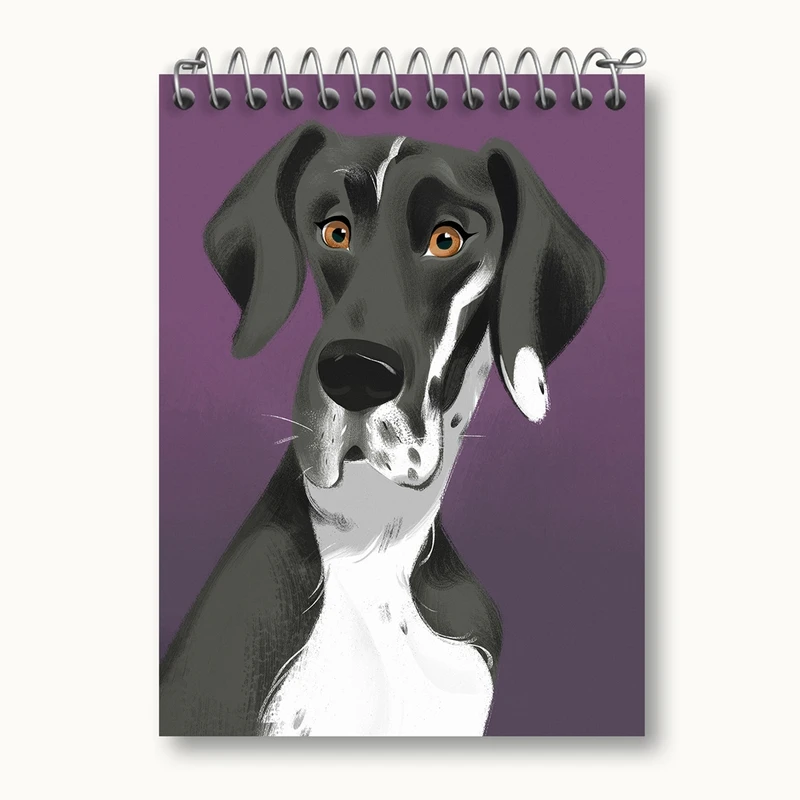 دفتر یادداشت 50 برگ خندالو مدل سگ کد 28254