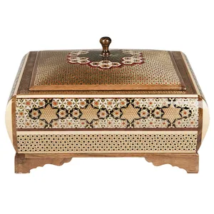 شکلات خوری خاتم کارگاه رستا مربعی سایز کوچک