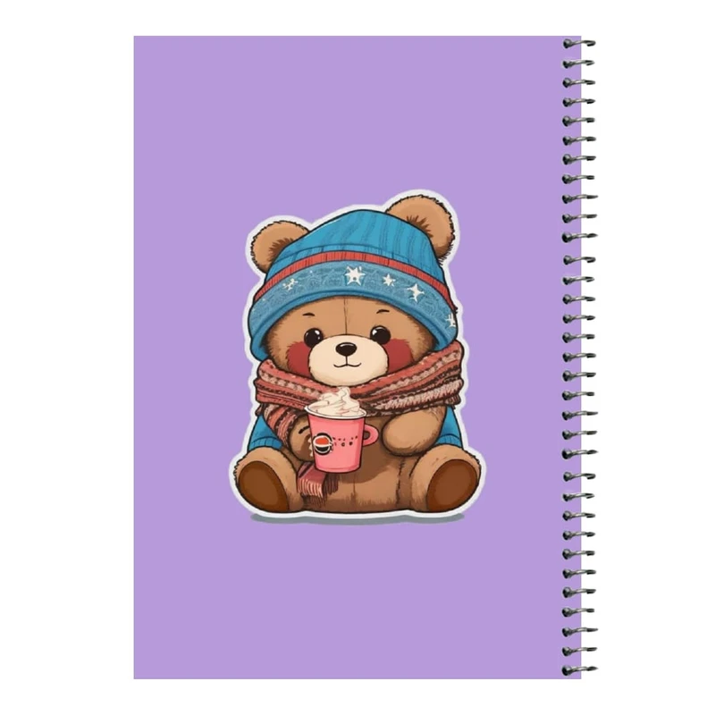 دفتر مشق 80 برگ اس جی مدل خرس زمستونی   