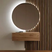 آینه دکوراتیو دیواری طرح گرد مدل بکلایت