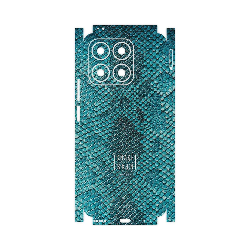 برچسب پوششی ماهوت مدل Blue Snake Skin-FullSkin مناسب برای گوشی موبایل آنر X8a