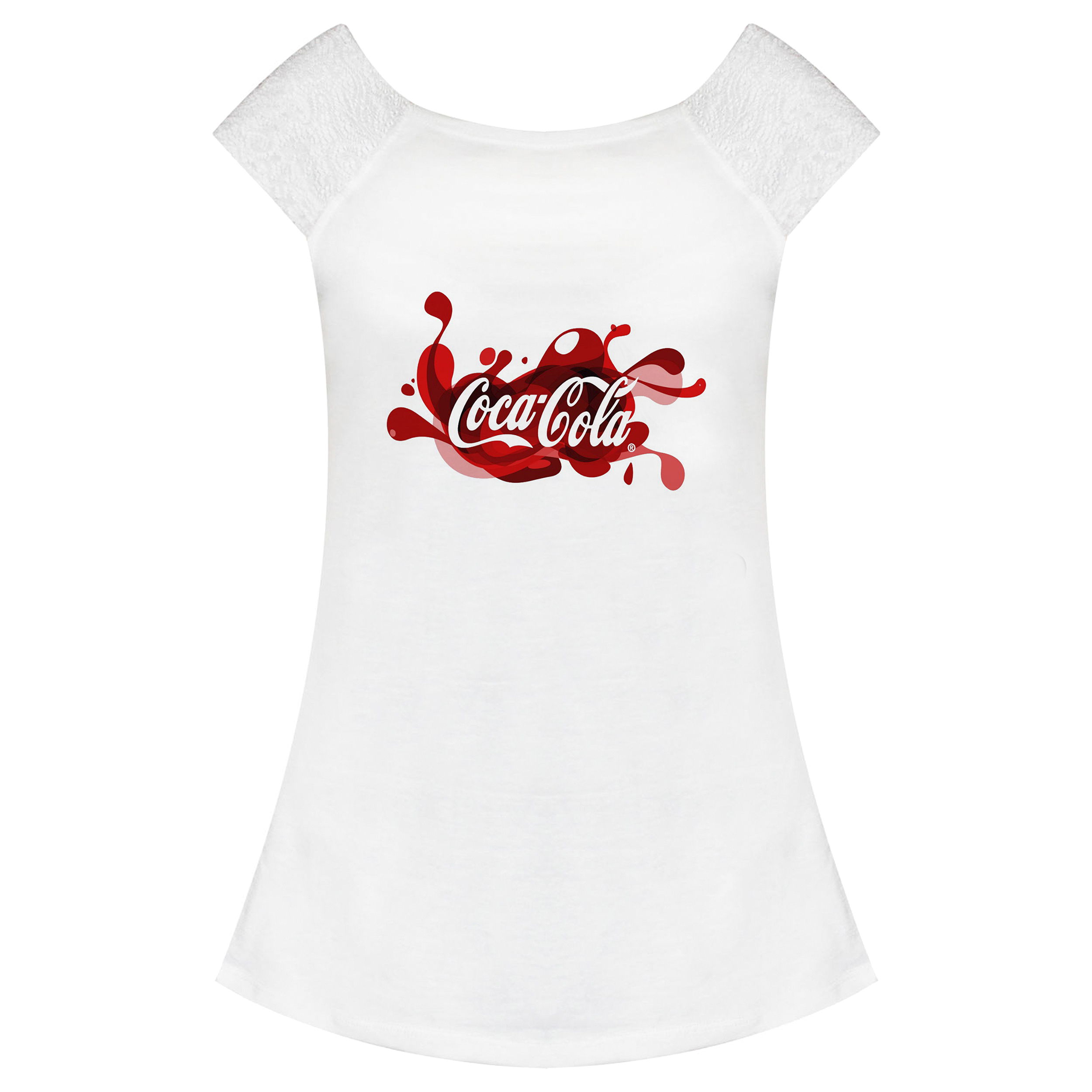 تی شرت زنانه طرح Coca Cola