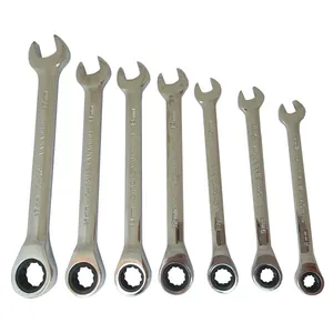 آچار یکسر رینگی جغجغه ای مدل Cr-V-7pcs مجموعه 7 عددی