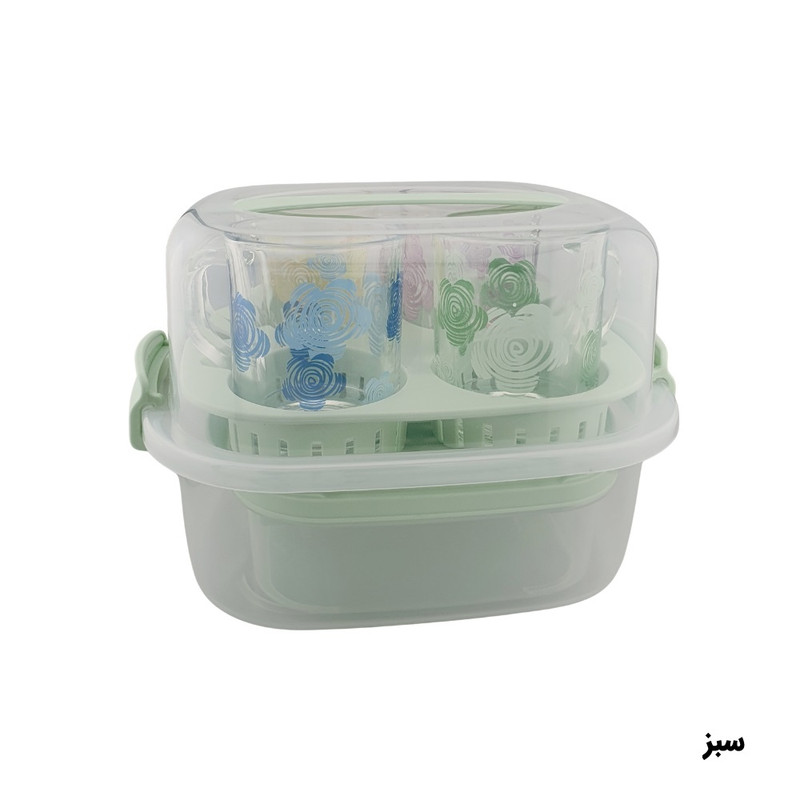 سبد پیک نیک 7 پارچه لیمون مدل چای خوری کد 2441