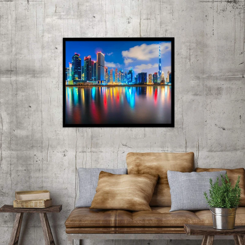 تابلو بکلیت طرح منظره شهری مدل B713