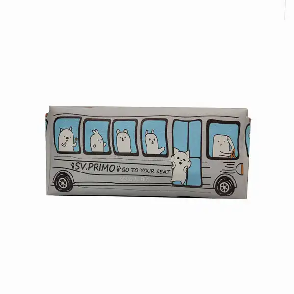 جامدادی مدل اتوبوسی فانتزی طرح تحصیلی زینو