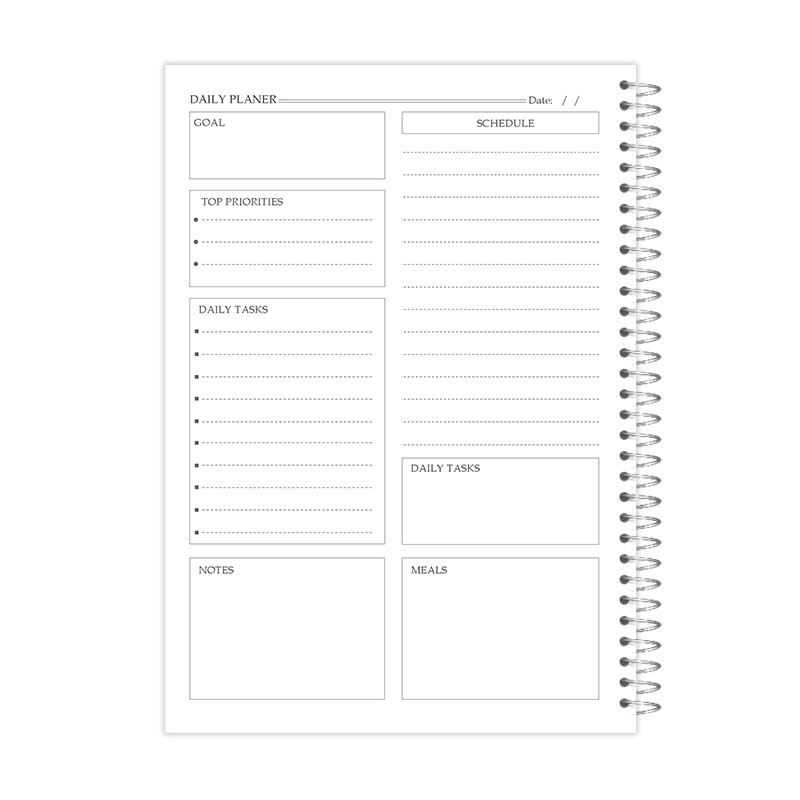 دفتر برنامه ریزی100 برگ آی چاپ طرح مینیمال مدل روزانه کد 854