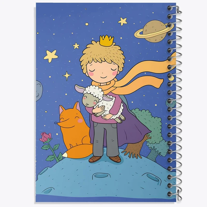 دفتر ژورنال نویسی 50 برگ خندالو مدل نقطه ای طرح شازده کوچولو کد 25768