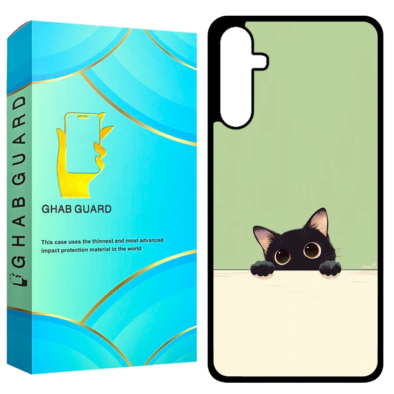 کاور قاب گارد طرح گربه مدل GCHPA34 مناسب برای گوشی موبایل سامسونگ Galaxy A34 5G